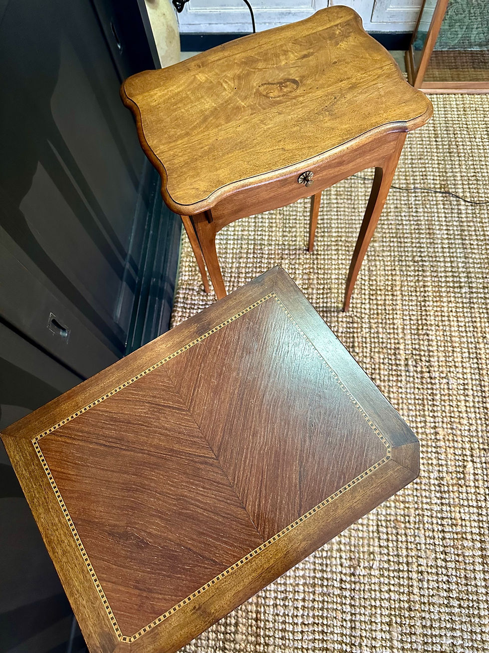 Thumbnail: Pair Slim Leg Bedside Tables. 70 x 40cm