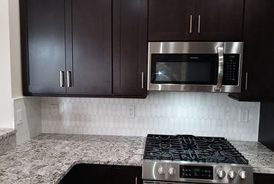Modern kitchen remodeling with custom cabinetry