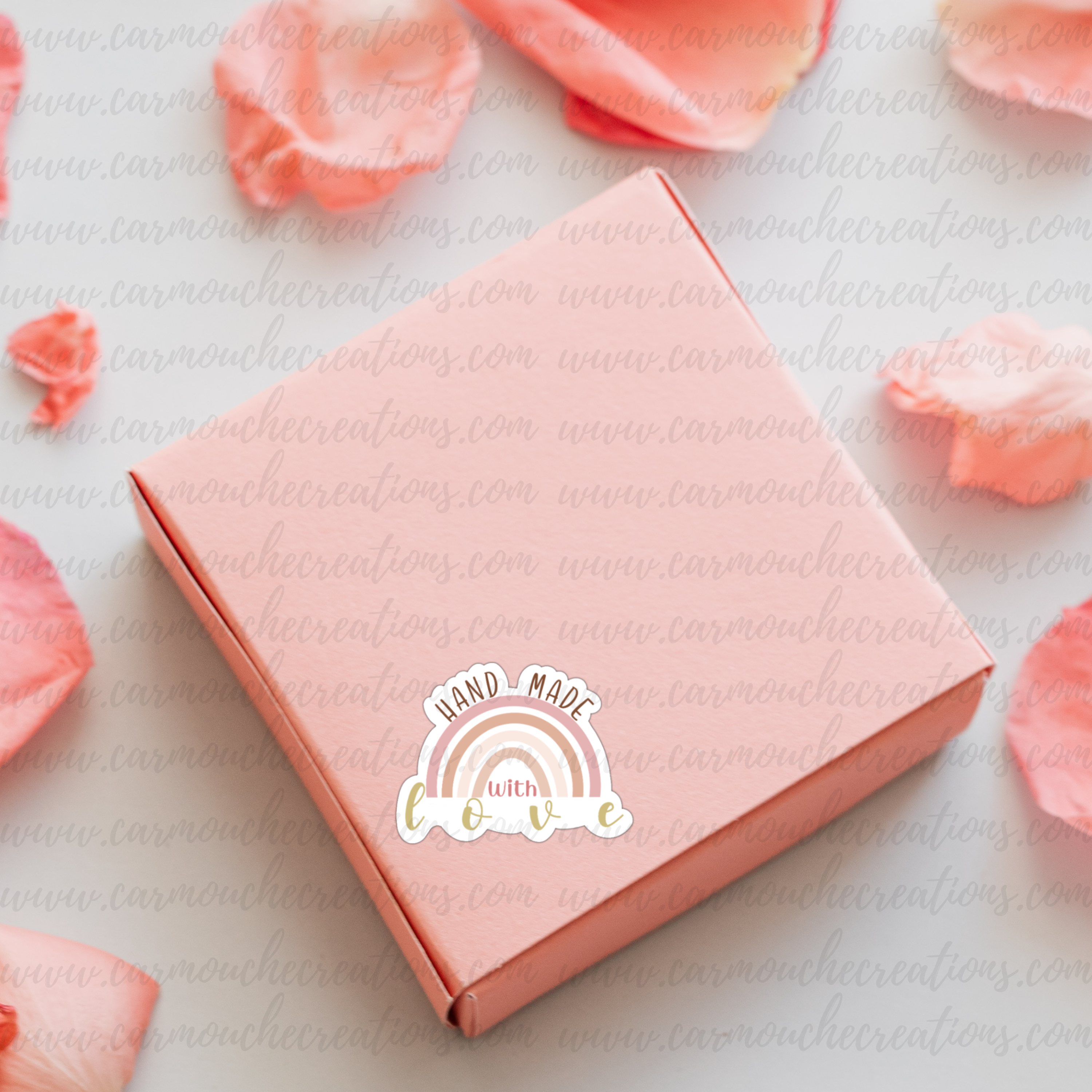 Hand Made with Love - Small Business Sticker Sheet (8ct.)
