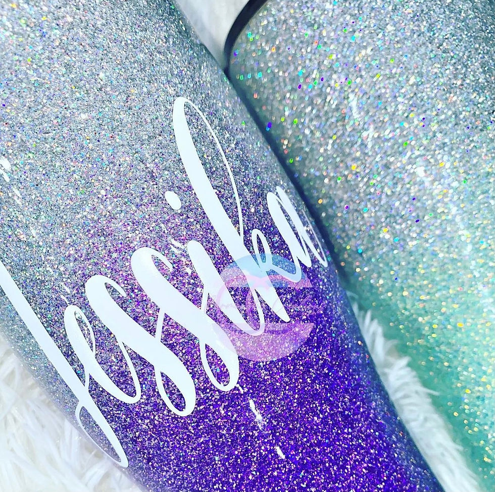 Miniatura: Vasos Ombre Glitter