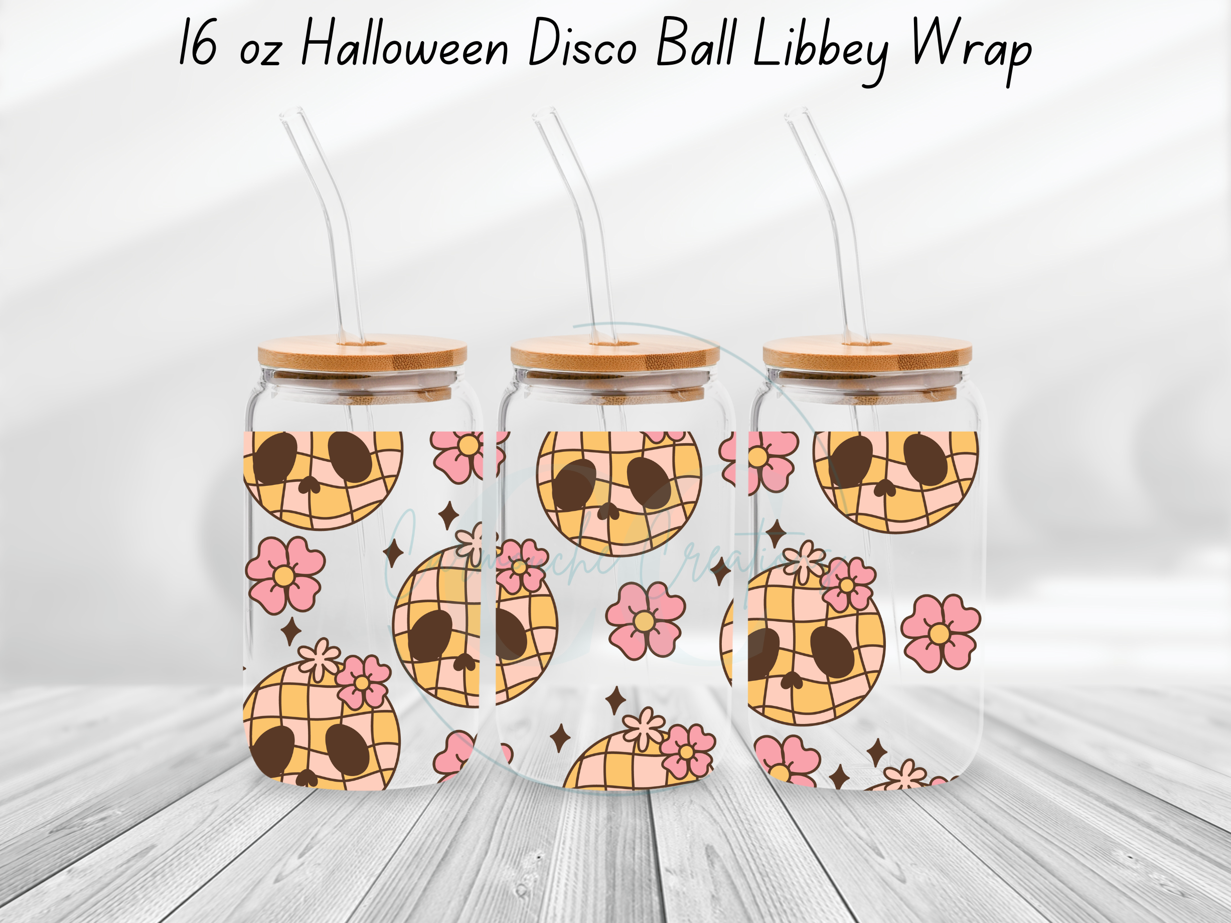Halloween Disco Ball Libbey Glass Wrap