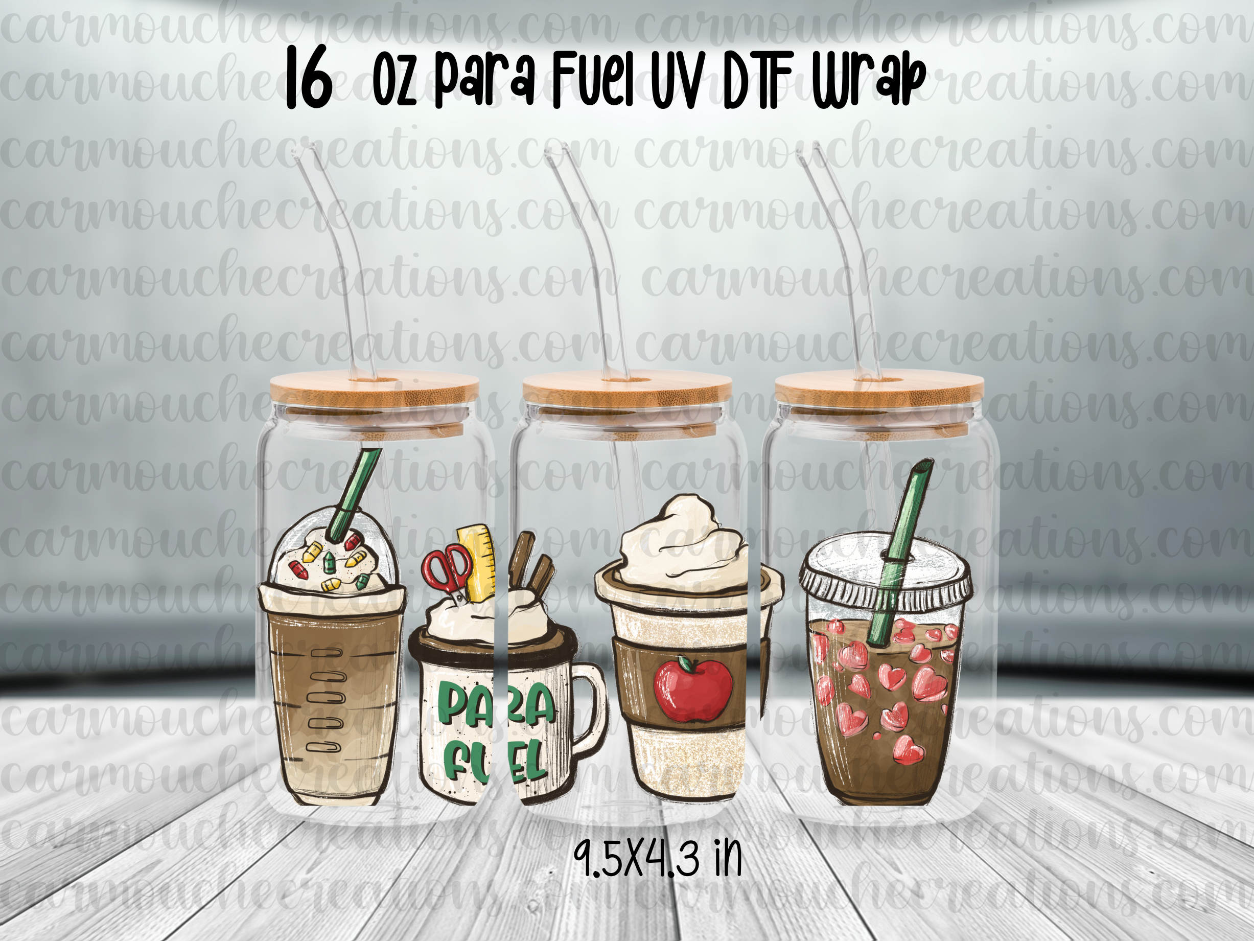 107UV 16 oz Para Fuel UV DTF Wrap