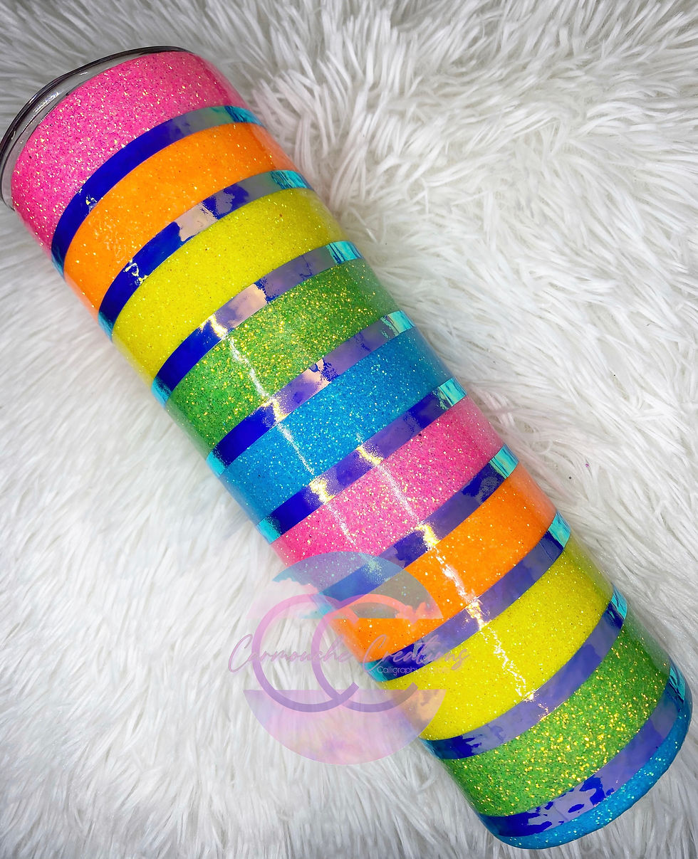 Thumbnail: Rainbow Striped Tumbler