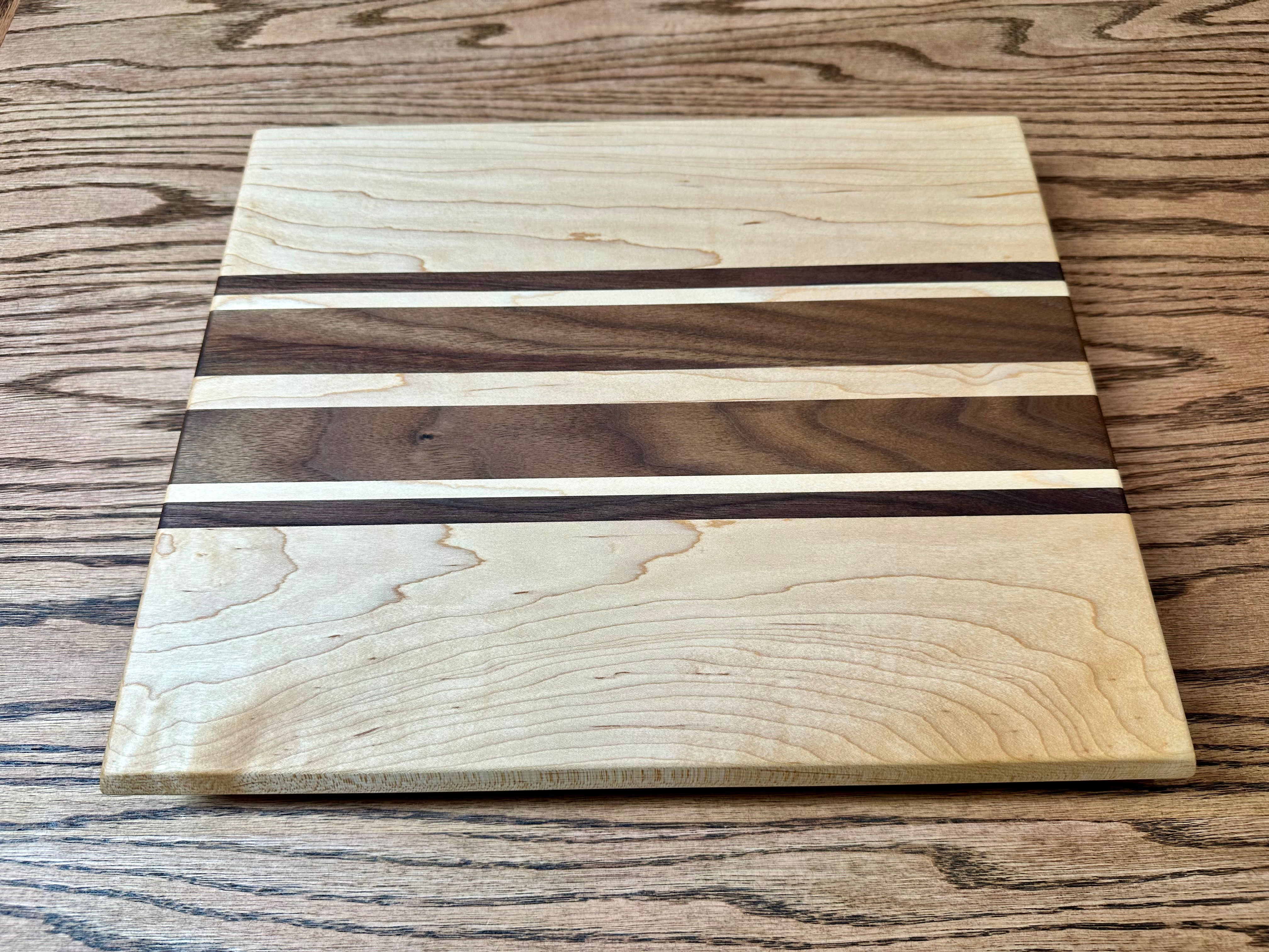 Maple with Walnut Board