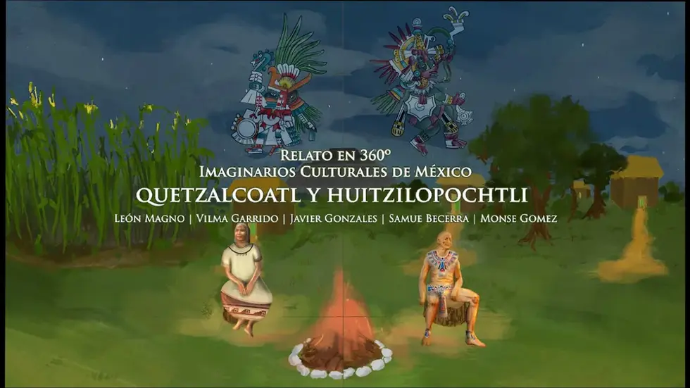 Huitzilopochtli y Quetzalcóatl 