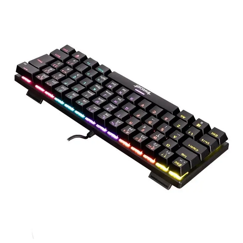 Miniatura: Teclado Mecanico TGT Sherman V3 C1, Rainbow, ABNT2, Switch Marrom, Preto, TGT-SH