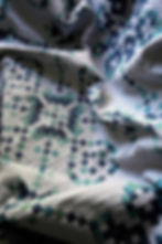 songket weave quilt by sewjahit willow hollow kim diehl fabrics in grey green teal