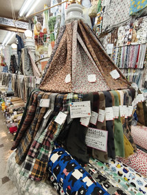 fabrics in Nomura Tailor Kyoto