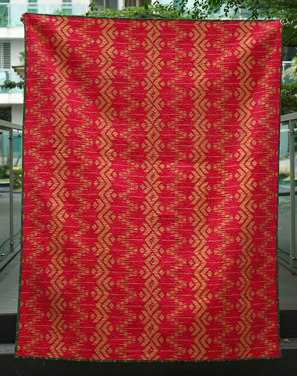 Christmas Trees, Baubles & Presents Quilt No. 2