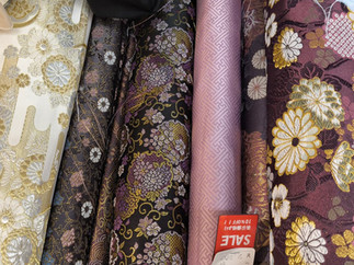 fabrics in Nomura Tailor Kyoto