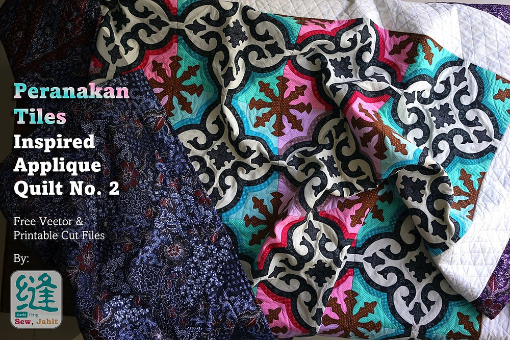 Peranakan Tiles Applique Quilt No. 2 peranakan-tiles-applique-quilt-no-2