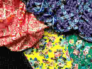 colourful fabrics from Saigon