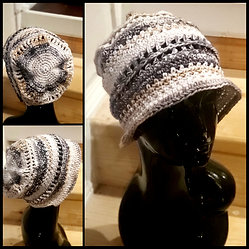 Domino Effect-slouchy cloche with brim