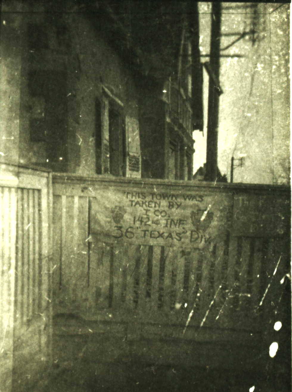 An I Company liberation sign