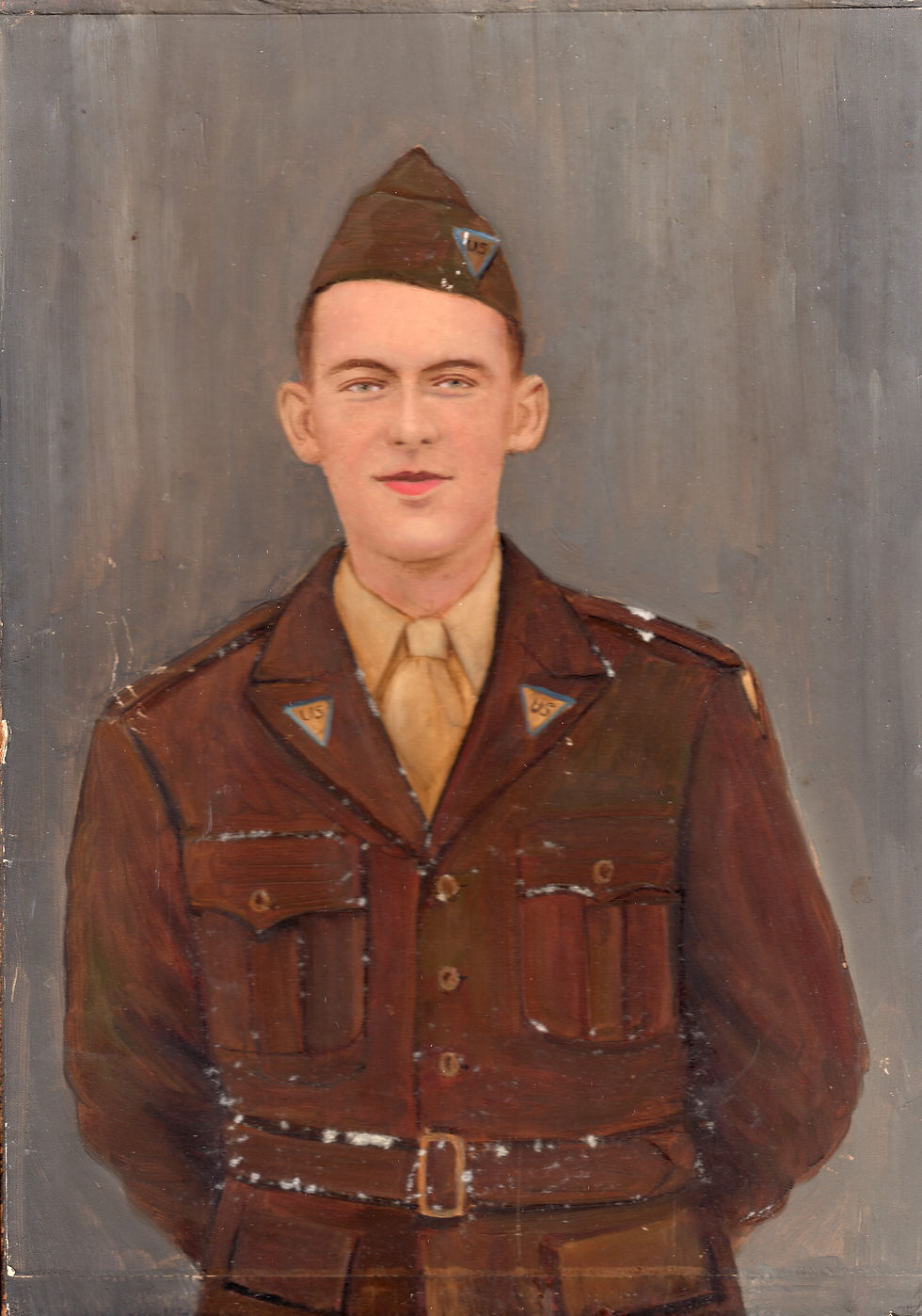 Painting done of Edward in his civilian attache uniform
