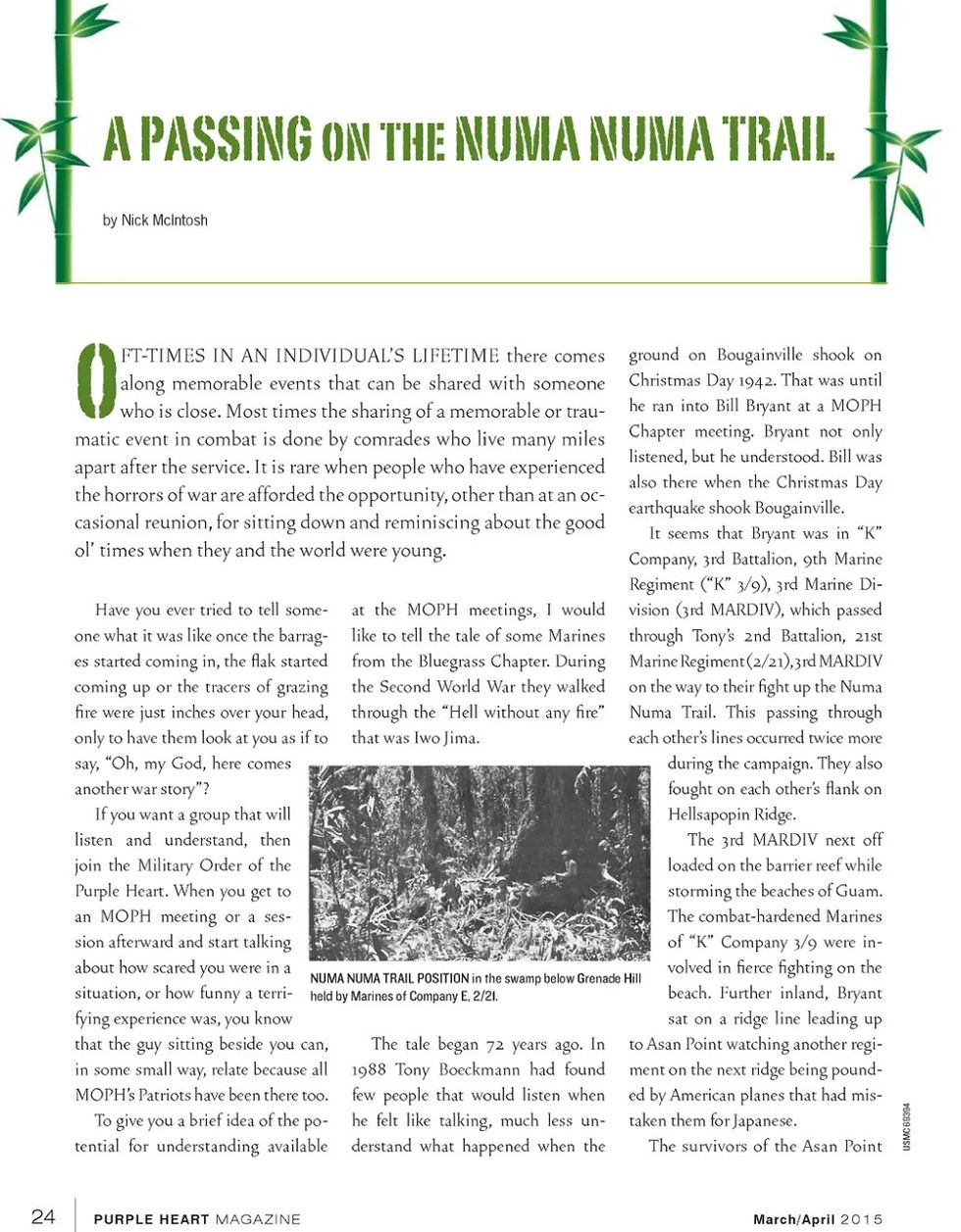 An article published on William by the local Order chapter