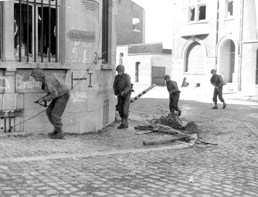 B Company men in Aachen on 11 September 1944