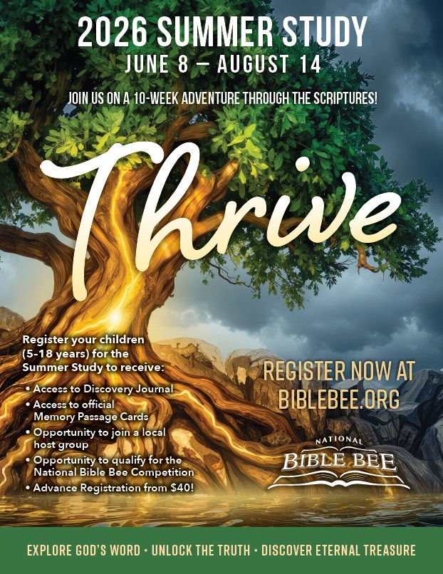 Youth Summer Bible Study Program - National Bible Bee 