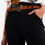 Thumbnail: Black Stretch Paperbag Waist Straigh Jeans