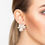 Thumbnail: Flower Large Stud Earrings Rose Gold