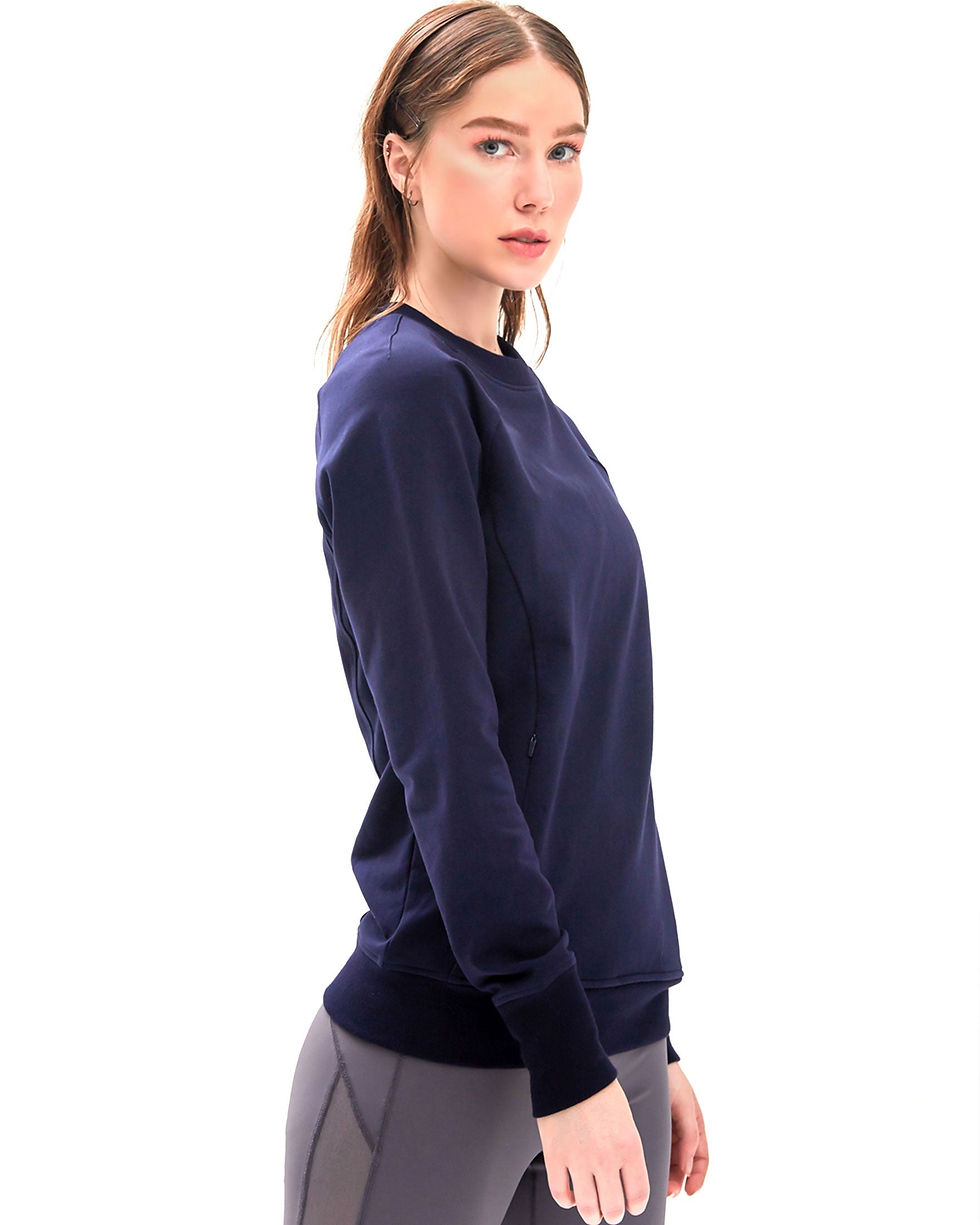 Thumbnail: City Zip Slim Crewneck