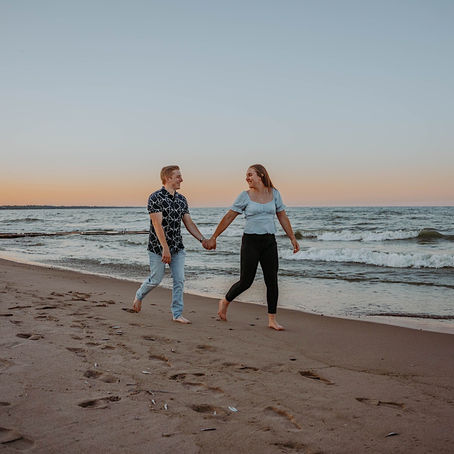 Summer Engagement Photos in Kenosha, Wisconsin | Elizabeth + Zach