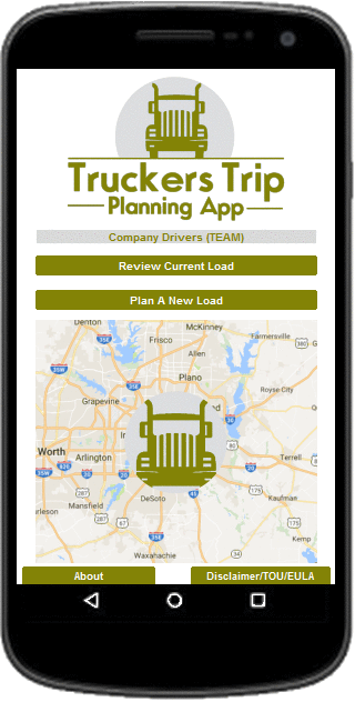 Truckers Trip Planning App