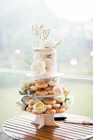 Krispy Kreme donut tower wedding cake
