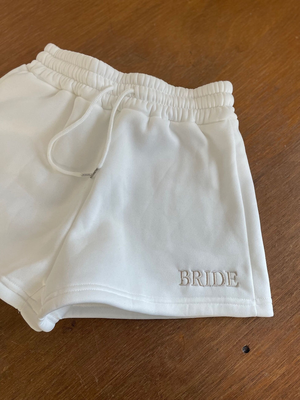 Thumbnail: Bride Embroidered Vest & Shorts Set