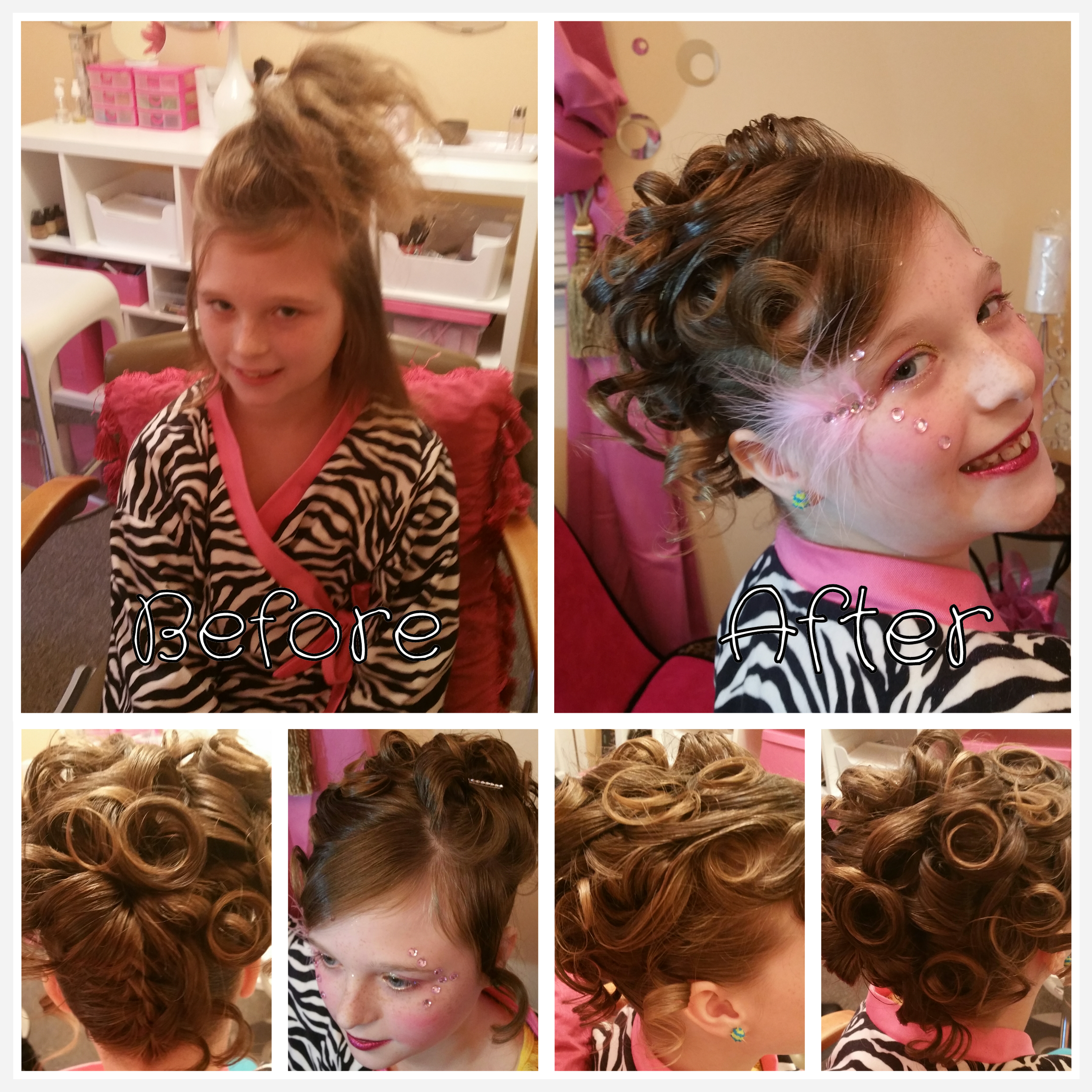 Updo collage