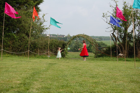 Bride and daughter