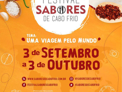 Setembro, mês de festival em nossa amada Cabo Frio.