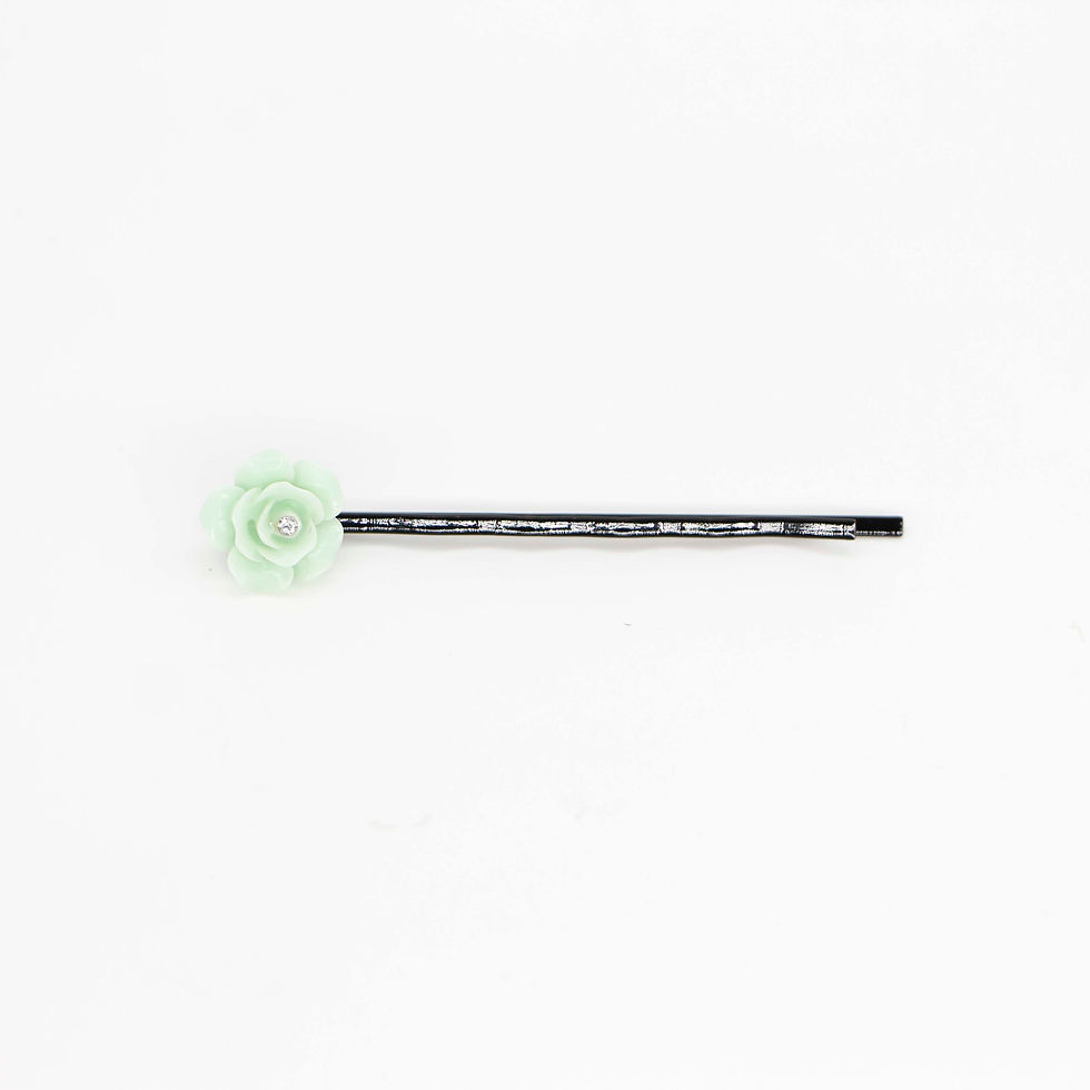Thumbnail: 11mm Rose Bud Bobby Pin