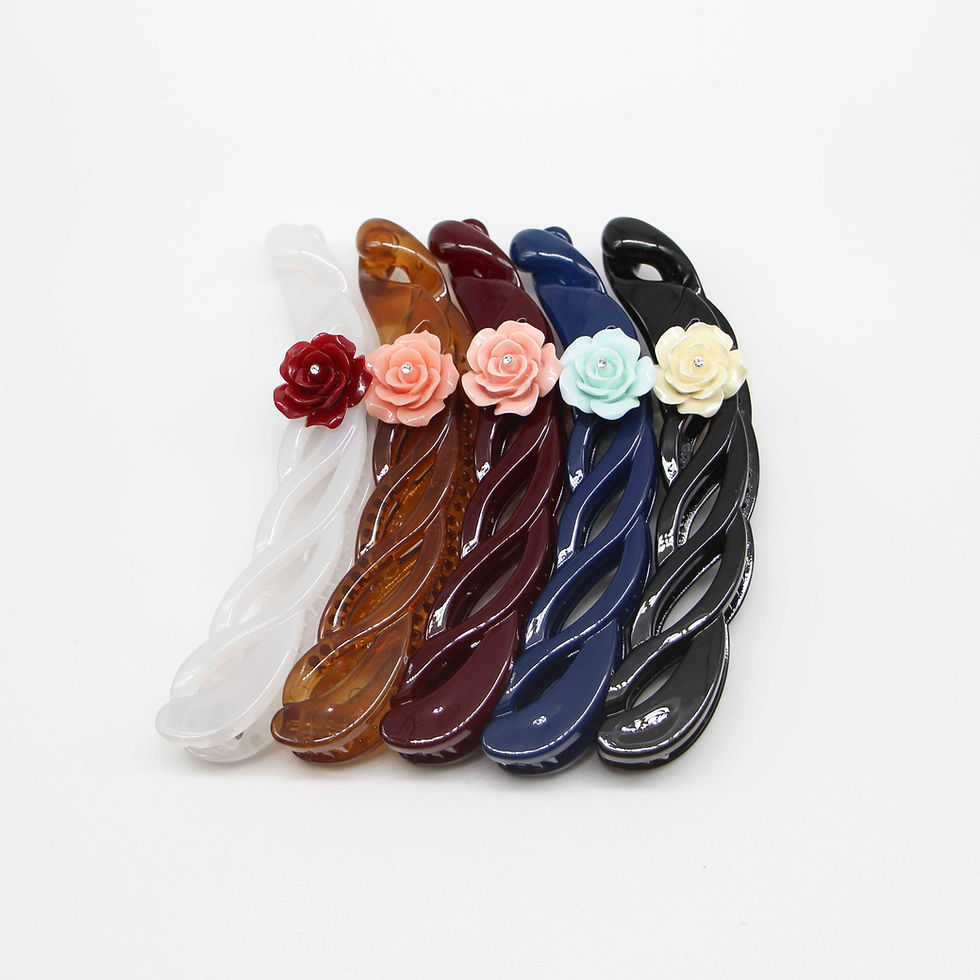 Thumbnail: Allison Banana Clip with Rose