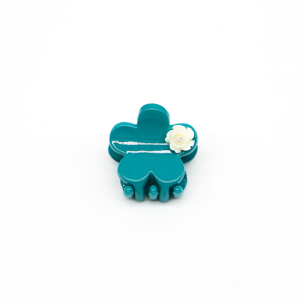 Thumbnail: Florence Jaw Clip with Rose (Mini)