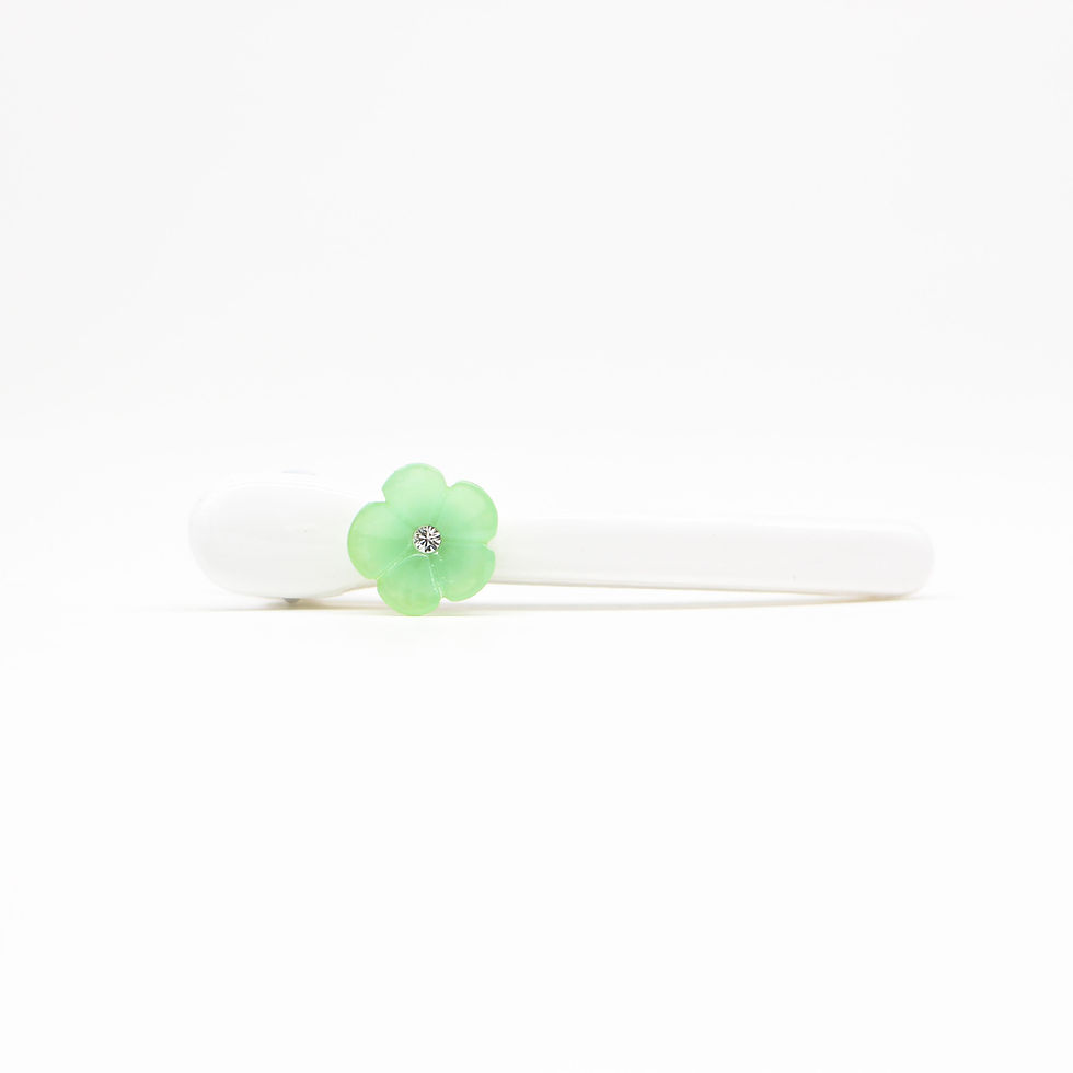 Thumbnail: Kelly Alligator Clip with Small Cherry Blossom - Light Coloured Clips