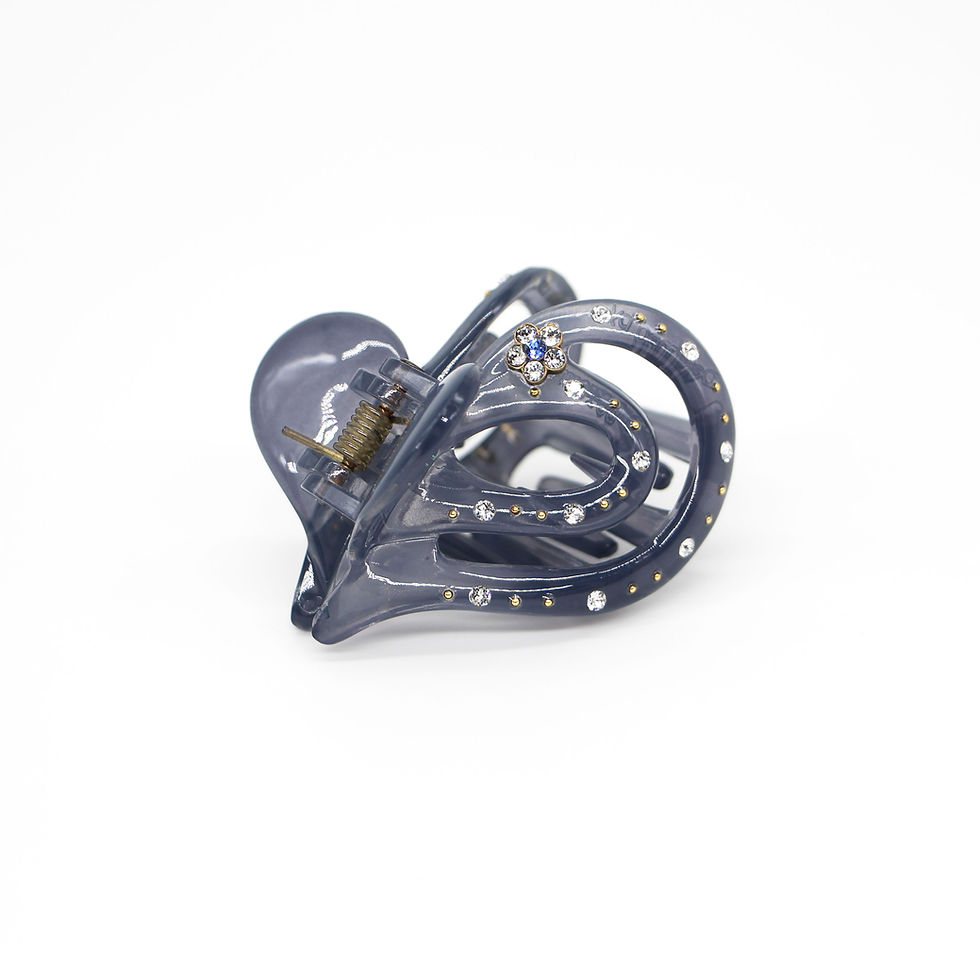 Thumbnail: Karen Jaw Clip with Swarovski Crystals (Medium)