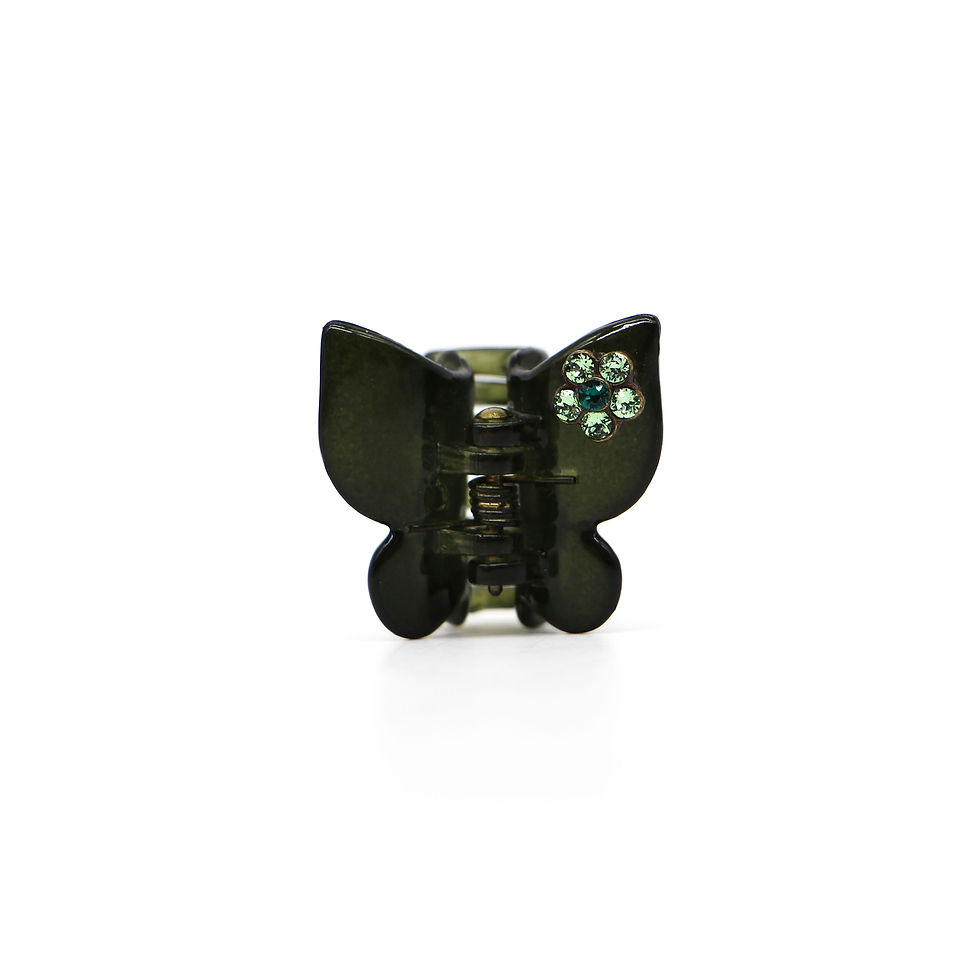 Thumbnail: Bella Jaw Clip with Swarovski Crystal Flower (Small)
