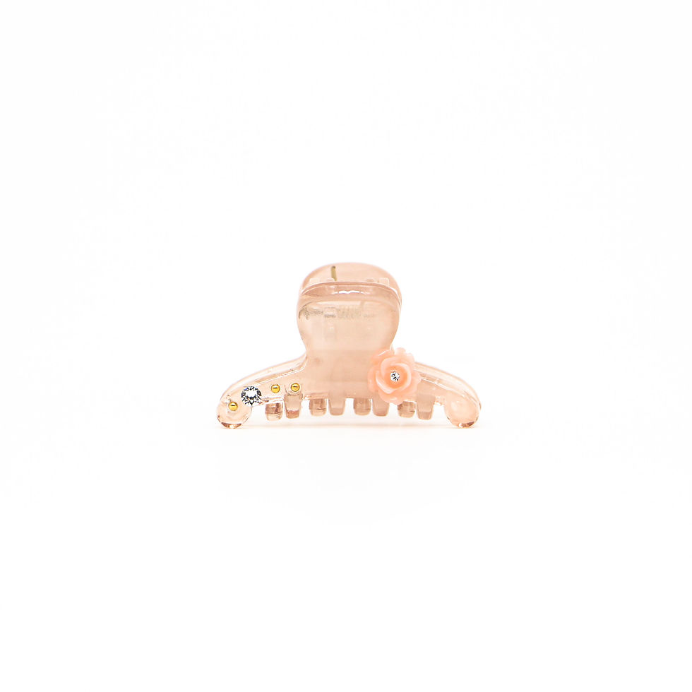 Thumbnail: Fedora Jaw Clip with Rose (Mini)