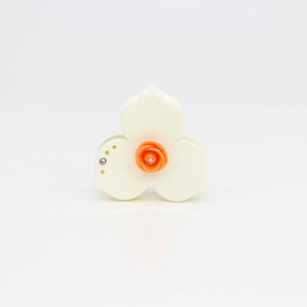 Thumbnail: Cynthia Jaw Clip with Crocus (Small)