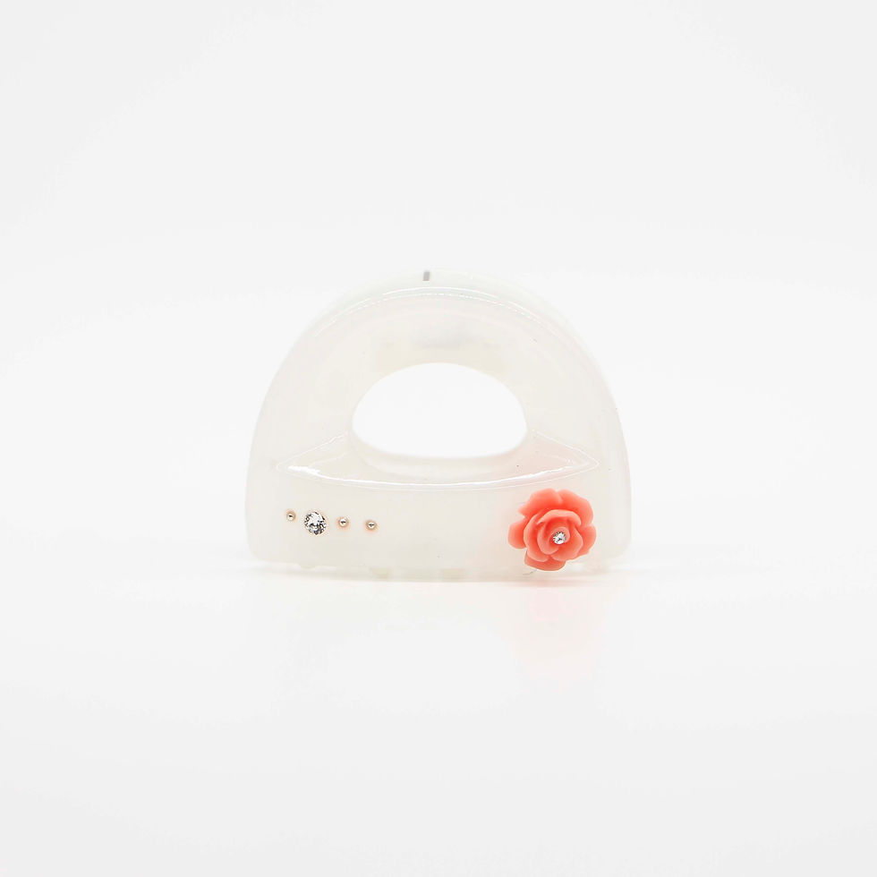 Thumbnail: Margo Jaw Clip with Rose (Small)