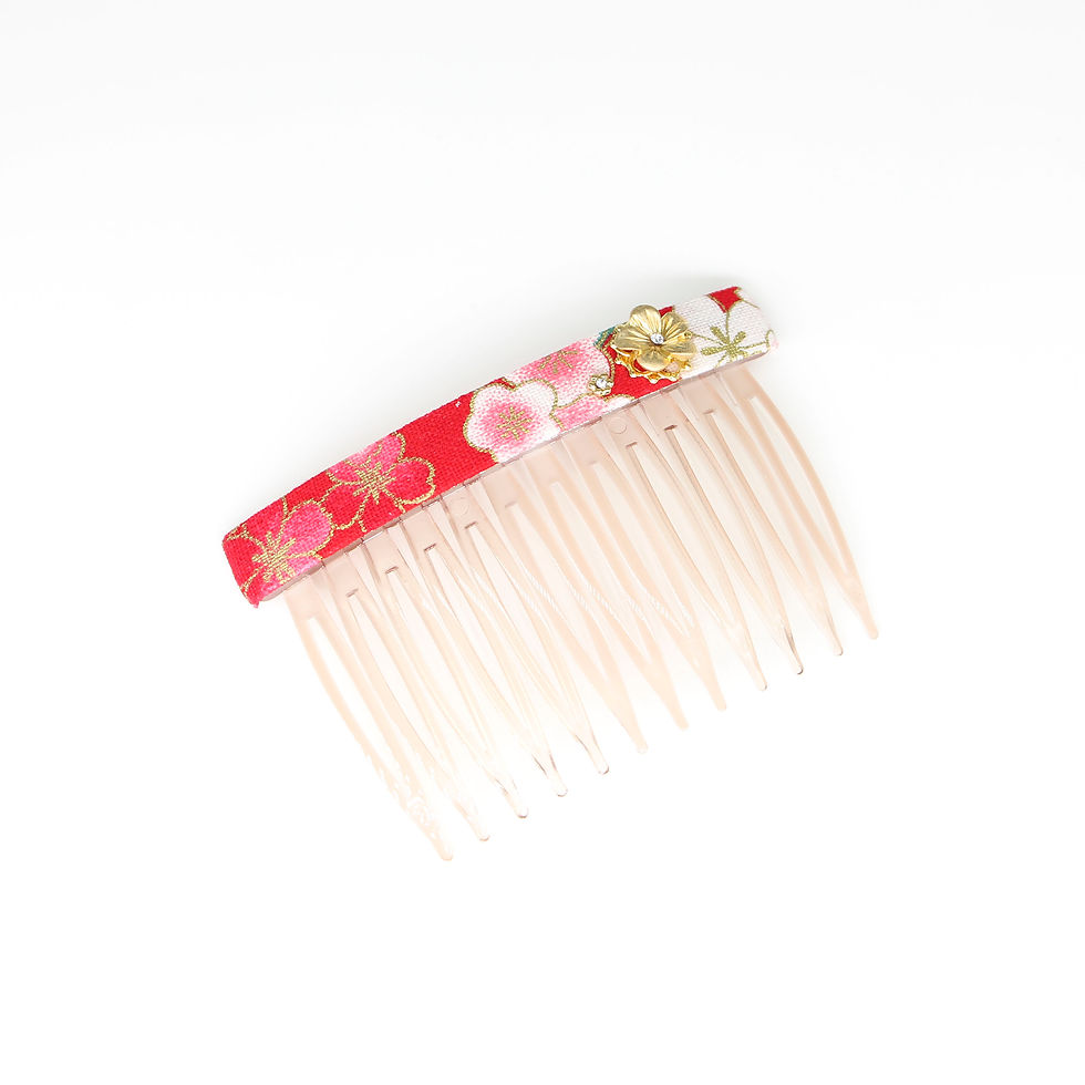 Thumbnail: Haru Collection: Side Comb with Gold-plated Sakura