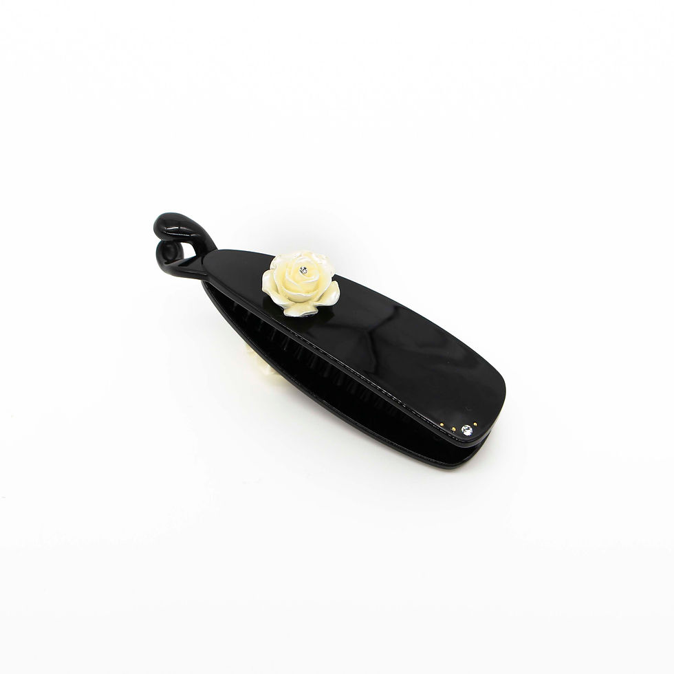 Thumbnail: Stella Banana Clip with Rose