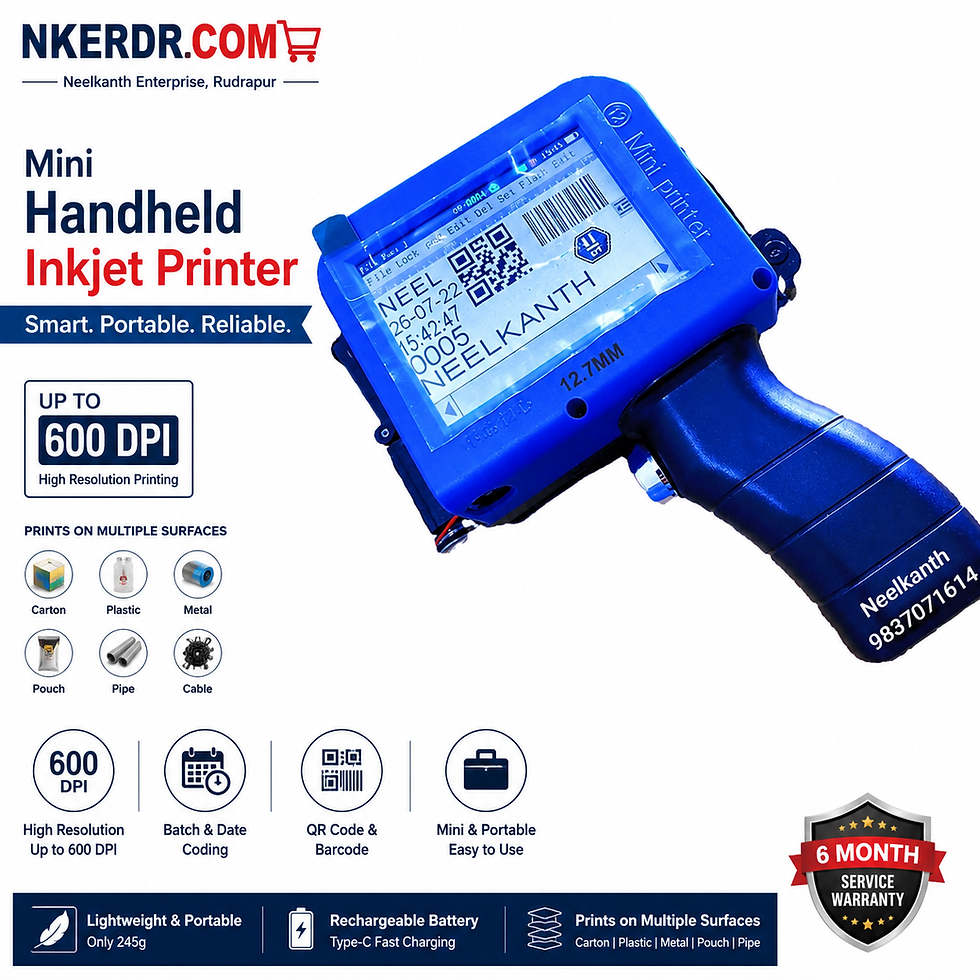Mini handheld inkjet printer