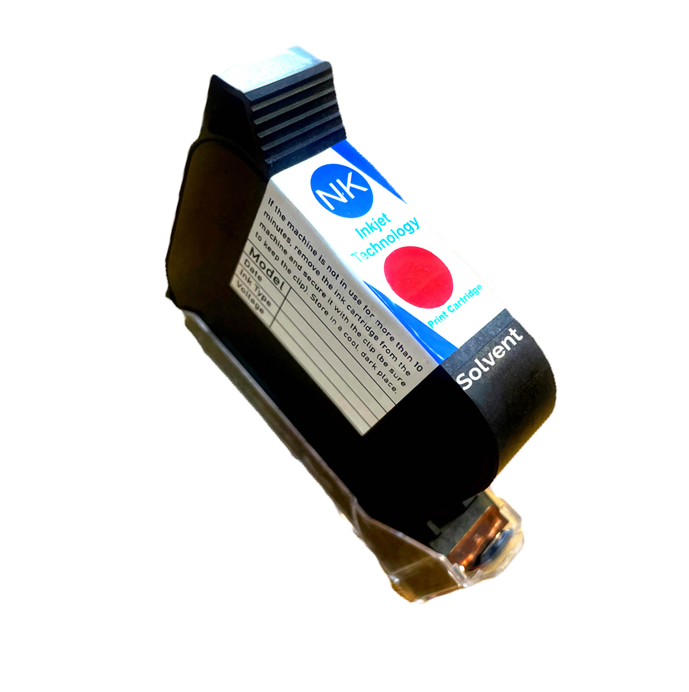 RED COLOUR SOLVENT INK CARTRIDGE 12.7MM