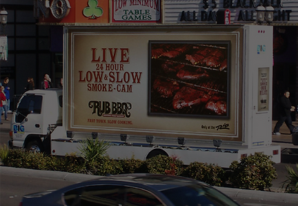 RUB BBQ mobile billboard