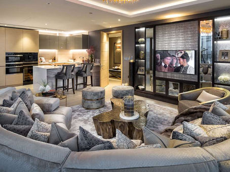 A photo of a beautiful lounge filled with furniture that we created. 