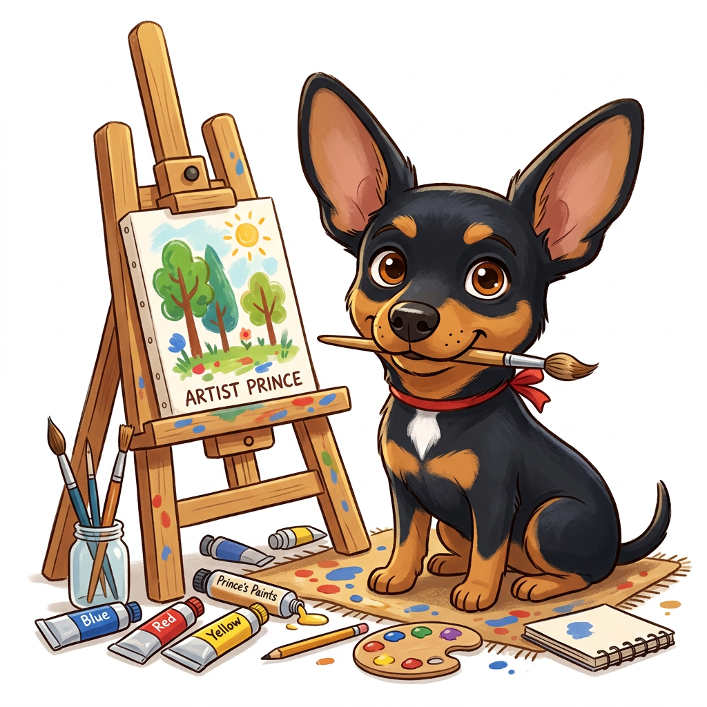 Artist Prince, mascot of the Illustration Depot