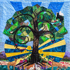 Willow's Woodland designed for Willow shows the wildlife in her neighborhood. Her dog Paddles is a magical fairy flying over the willow tree.