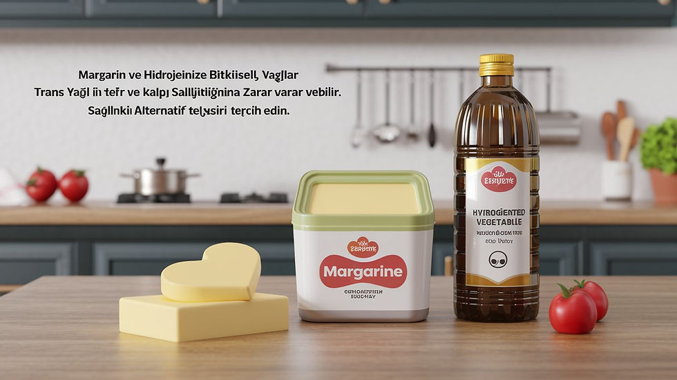 Margarin üretim süreci, bitkisel yağların emülgatör, aroma ve vitaminlerle zenginleştirilmesiyle gerçekleşir.